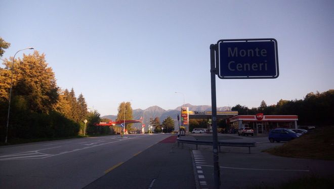 Auf dem Monte Ceneri-Pass